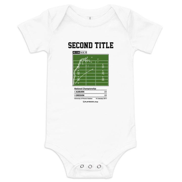 Greatest Auburn Football Plays Baby Bodysuit: Second title (2011)