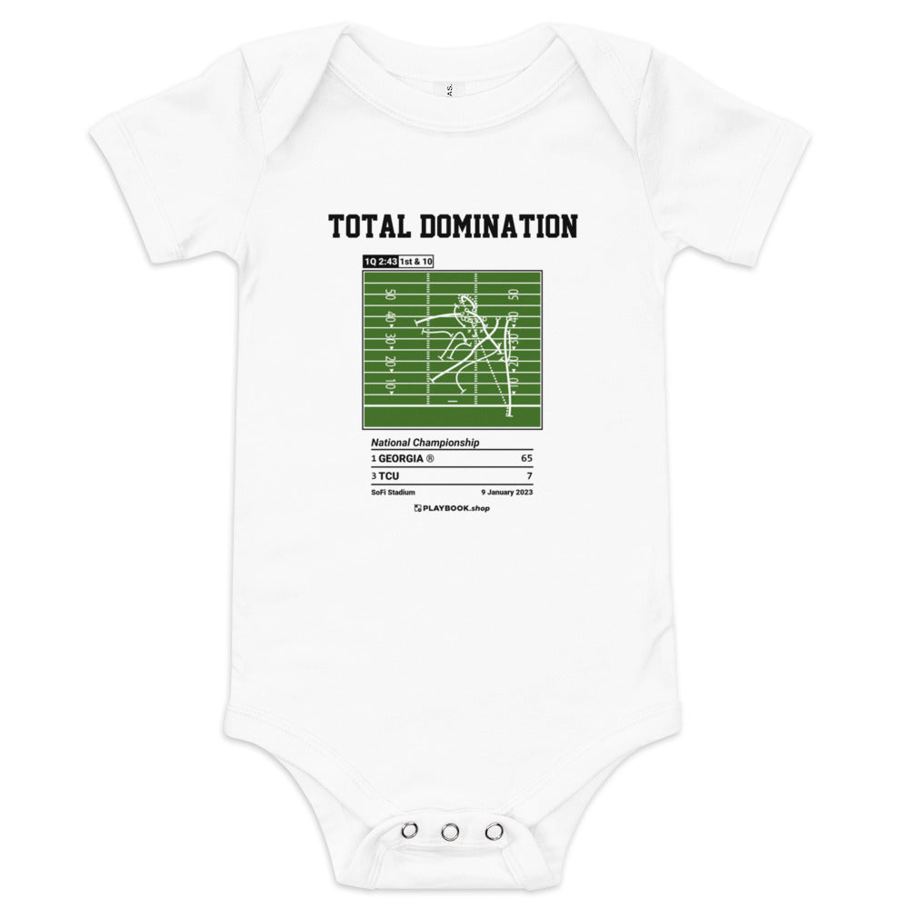 Greatest Georgia Football Plays Baby Bodysuit: Total domination (2023)