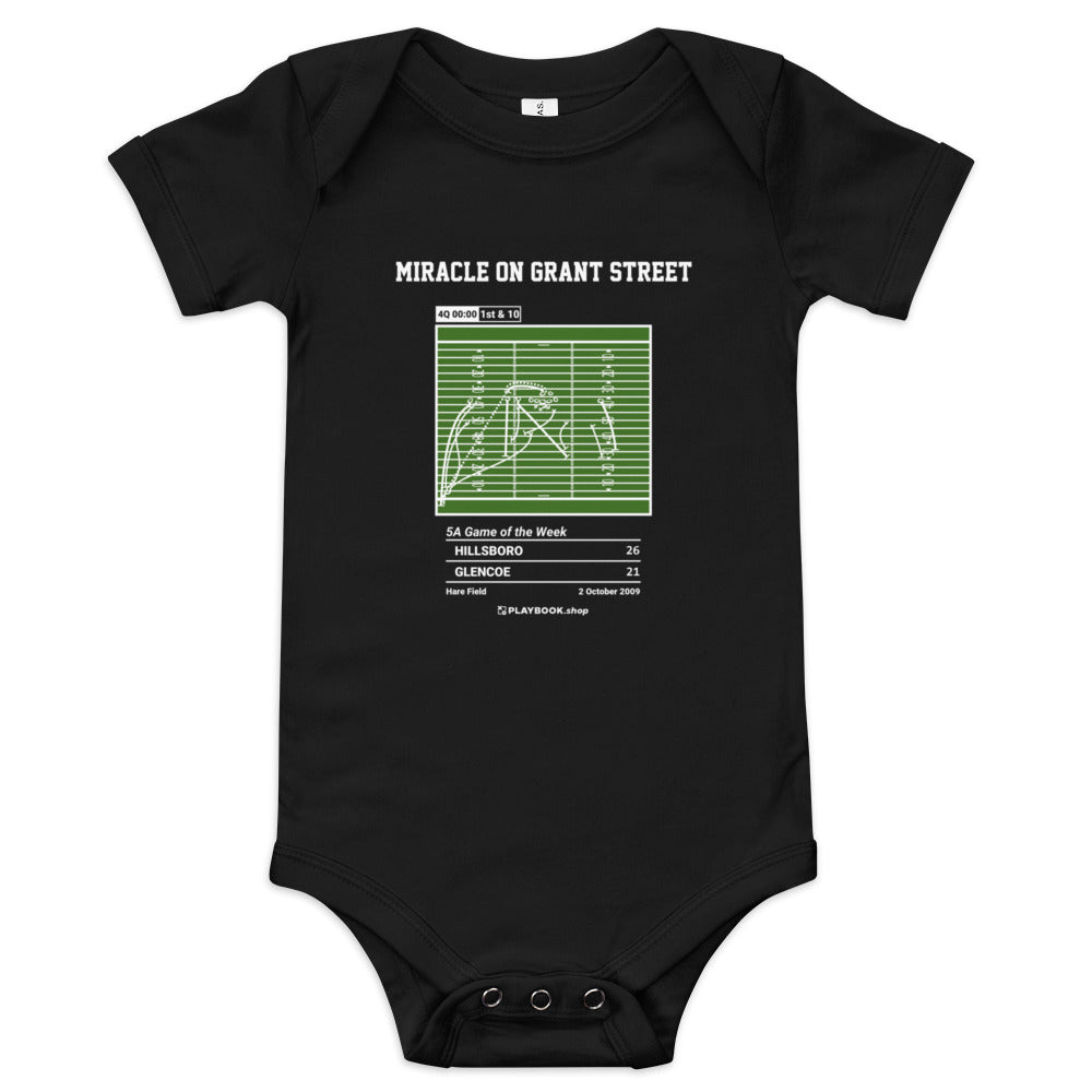 Greatest  Football Plays Baby Bodysuit: Miracle on Grant Street (2009)