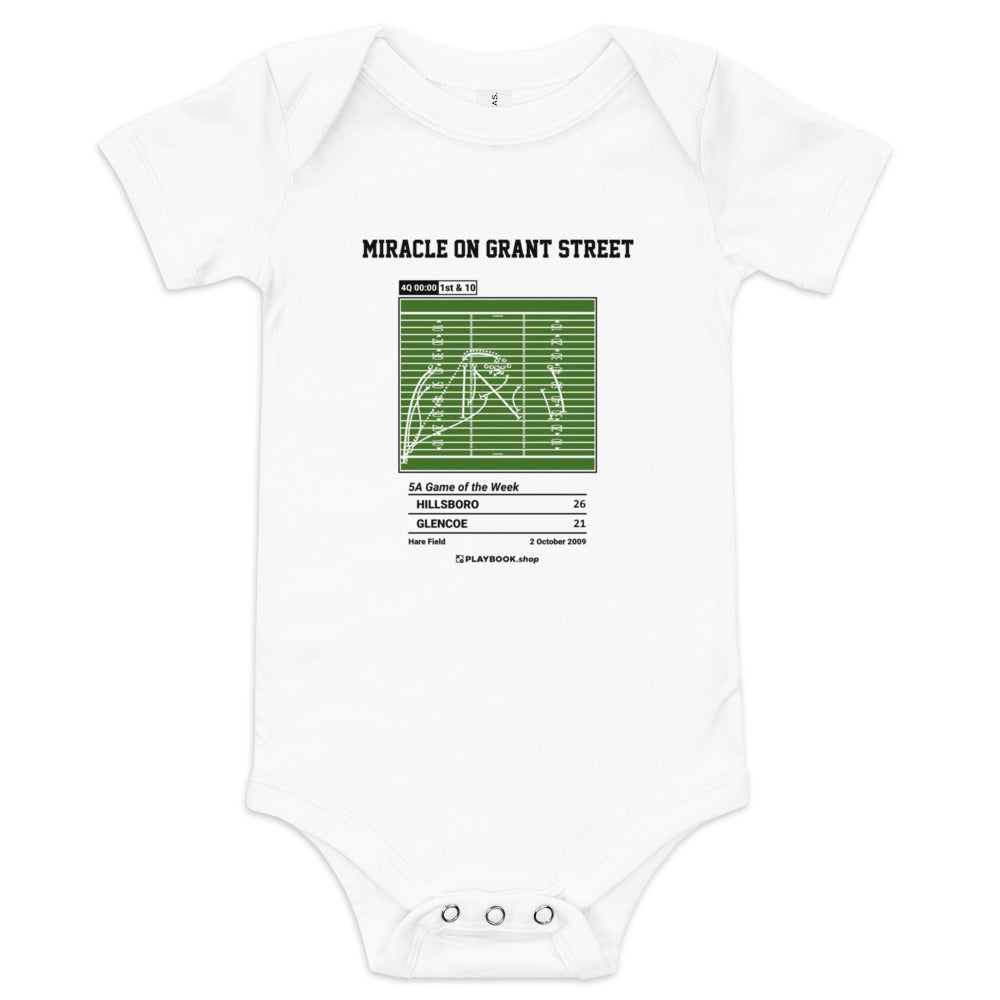 Greatest  Football Plays Baby Bodysuit: Miracle on Grant Street (2009)