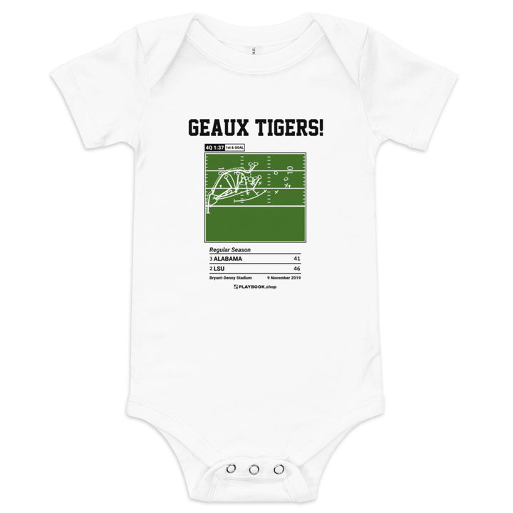 Greatest LSU Football Plays Baby Bodysuit: Geaux Tigers! (2019)