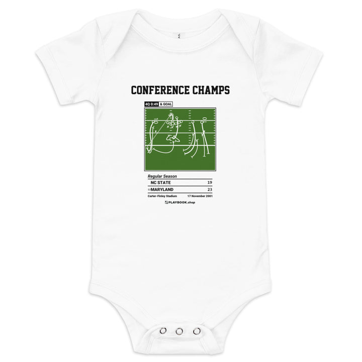Greatest Maryland Football Plays Baby Bodysuit: Conference champs (2001)