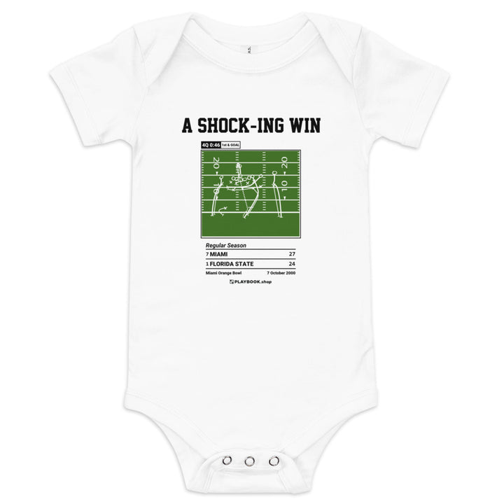 Greatest Miami Football Plays Baby Bodysuit: A Shock-ing Win (2000)