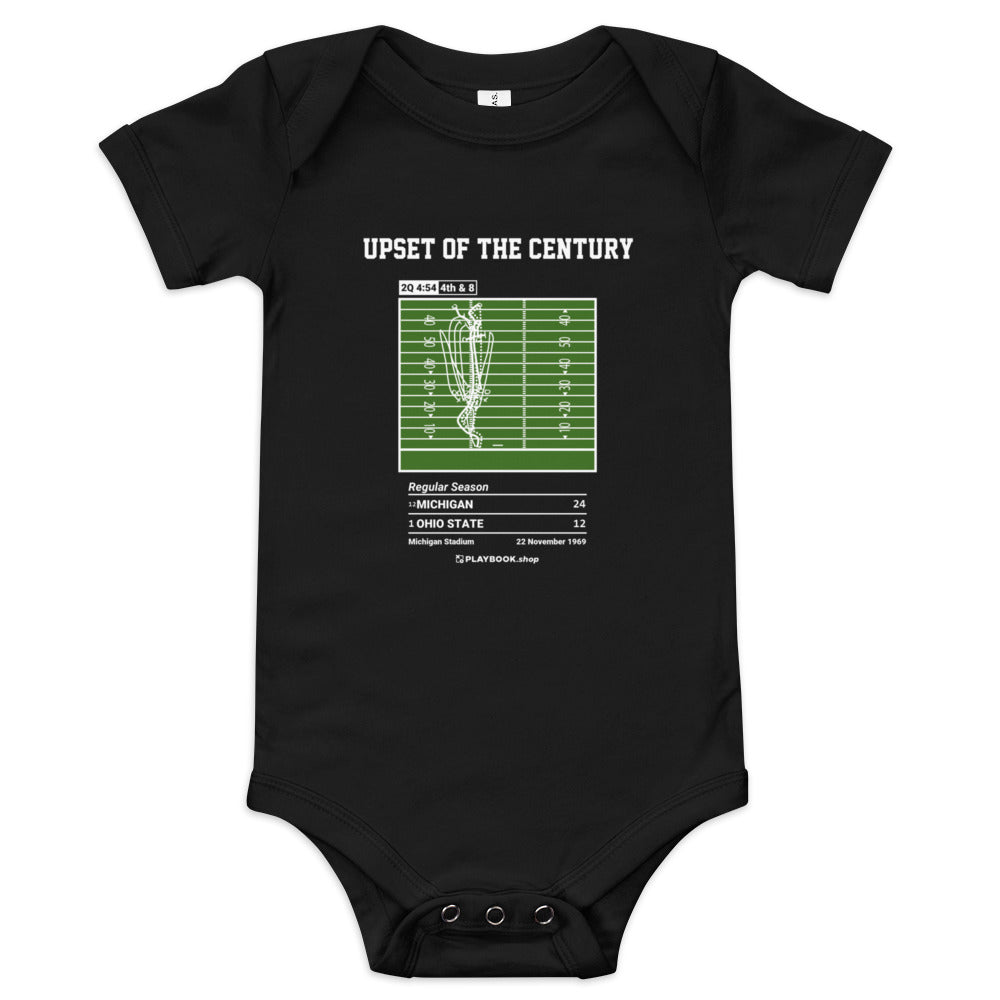Greatest Michigan Football Plays Baby Bodysuit: Upset of the Century (1969)