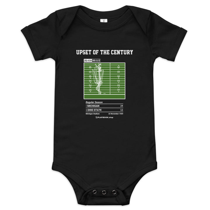 Greatest Michigan Football Plays Baby Bodysuit: Upset of the Century (1969)