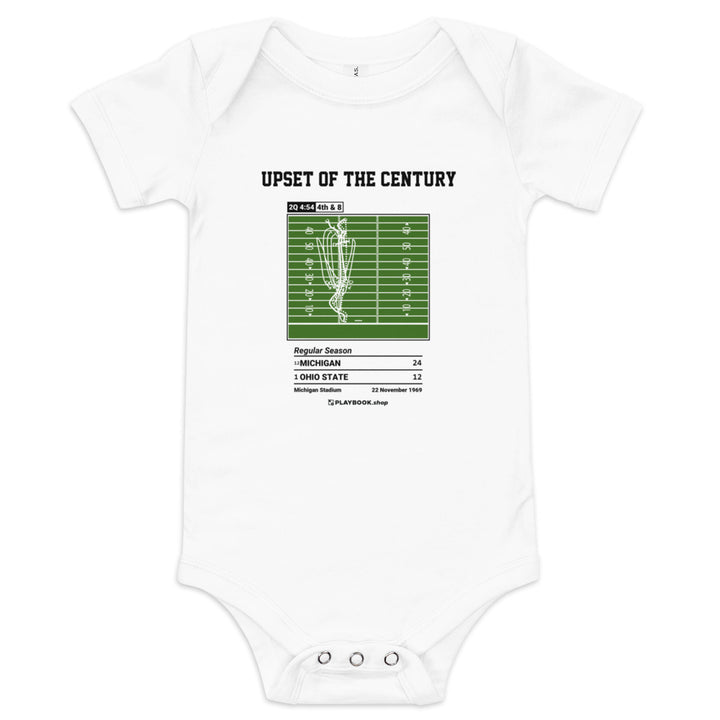 Greatest Michigan Football Plays Baby Bodysuit: Upset of the Century (1969)