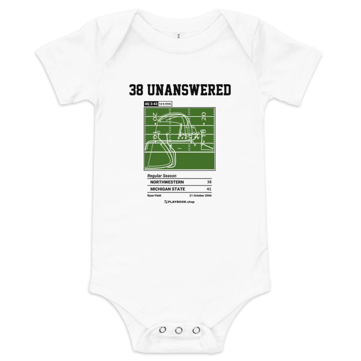 Greatest Michigan State Football Plays Baby Bodysuit: 38 Unanswered (2006)