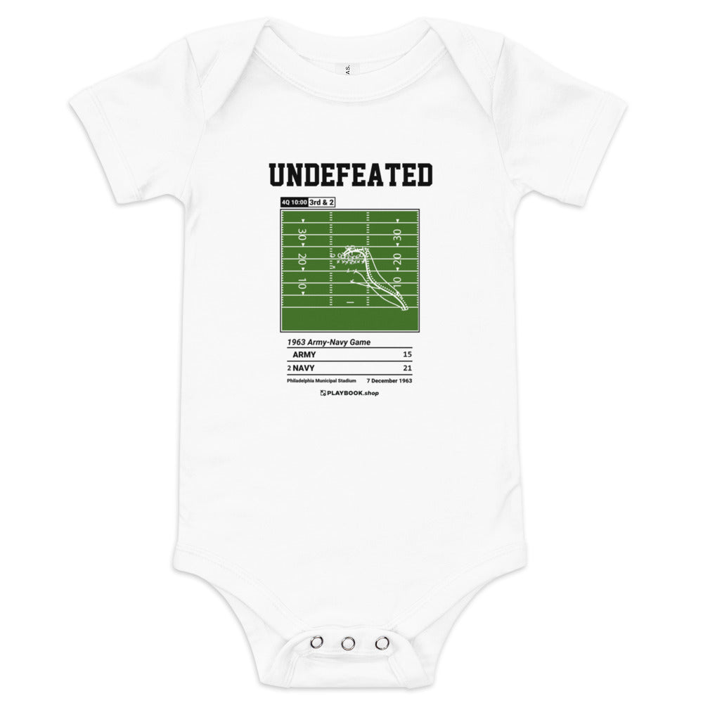 Greatest Navy Football Plays Baby Bodysuit: Undefeated (1963)