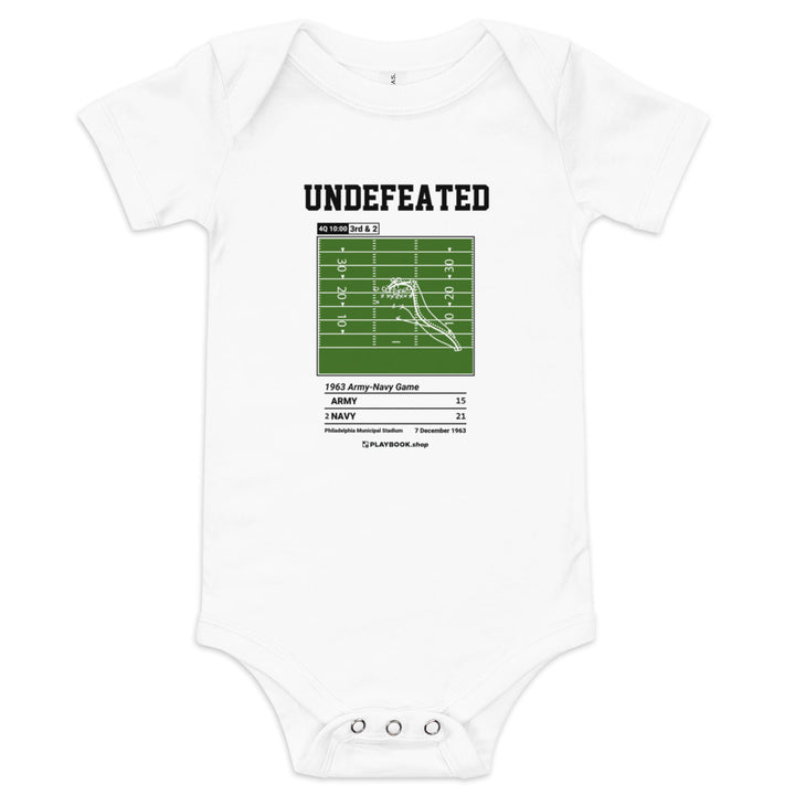 Greatest Navy Football Plays Baby Bodysuit: Undefeated (1963)