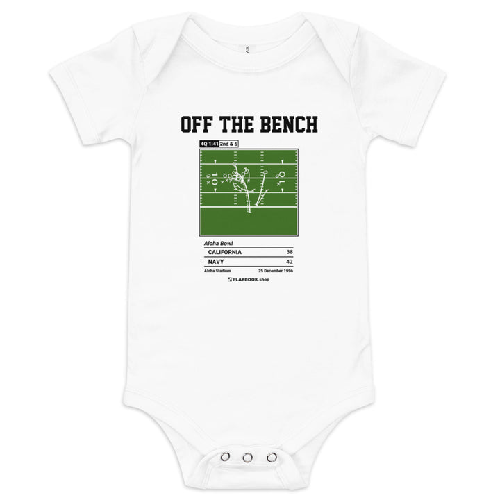 Greatest Navy Football Plays Baby Bodysuit: Off the bench (1996)