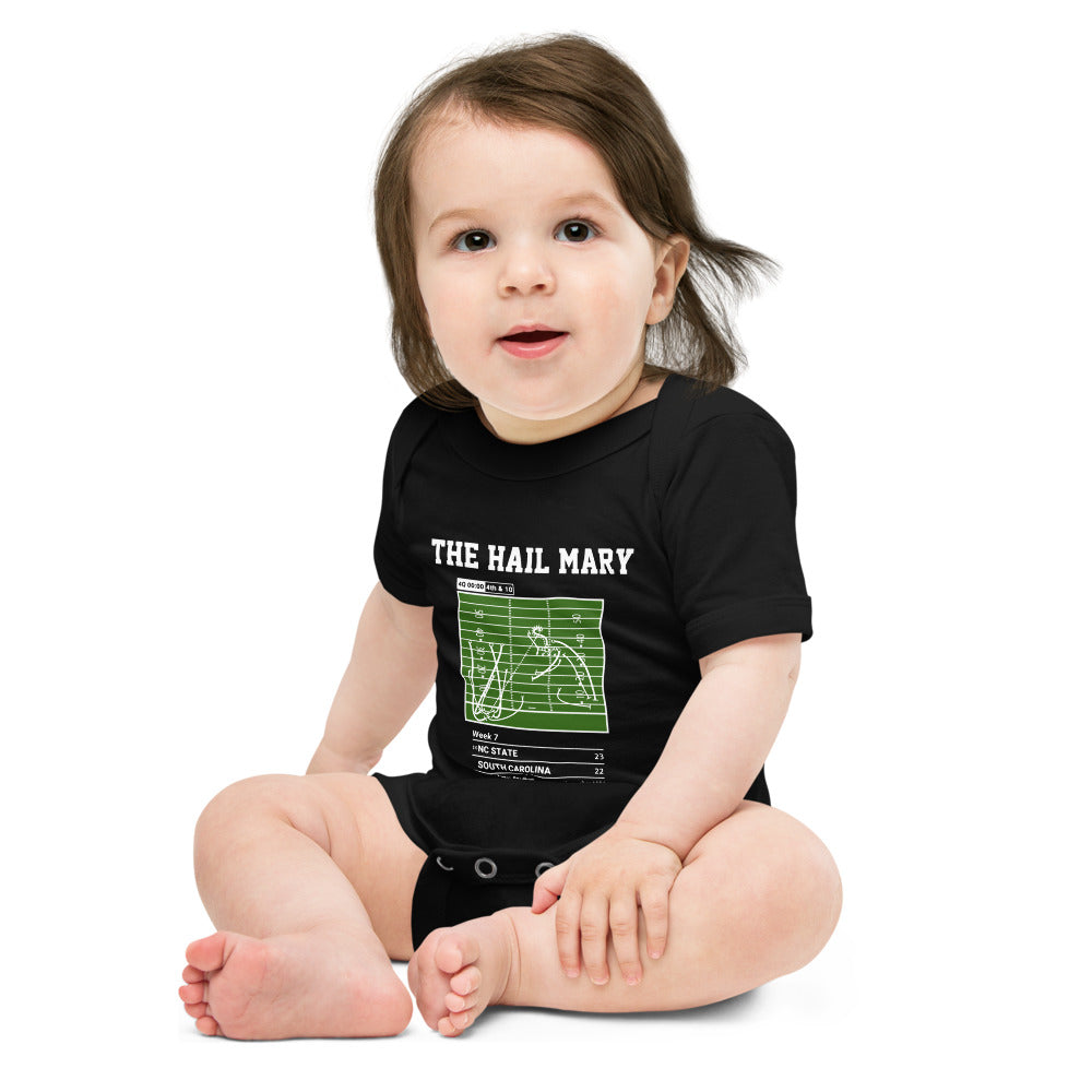 Greatest NC State Football Plays Baby Bodysuit: The Hail Mary (1986)