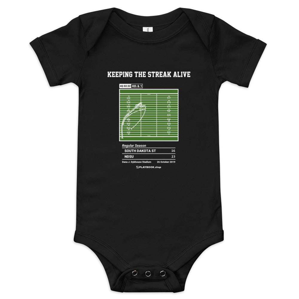 Greatest North Dakota State Football Plays Baby Bodysuit: Keeping the streak alive (2019)