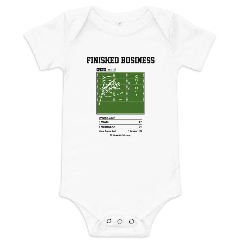Greatest Nebraska Football Plays Baby Bodysuit: Finished Business (1995)