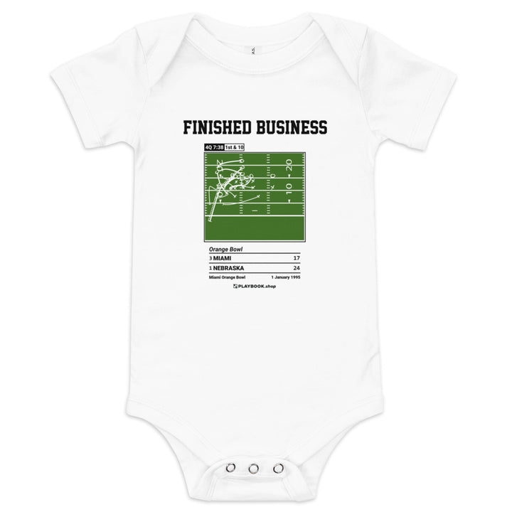 Greatest Nebraska Football Plays Baby Bodysuit: Finished Business (1995)