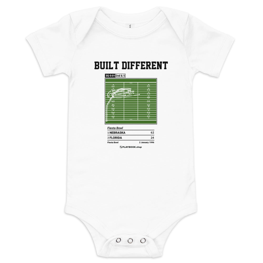 Greatest Nebraska Football Plays Baby Bodysuit: Built different (1996)