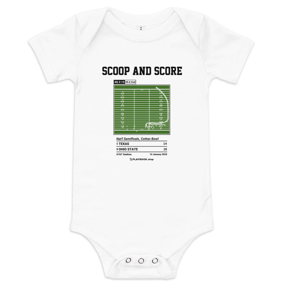 Greatest Ohio State Football Plays Baby Bodysuit: Scoop and Score (2025)