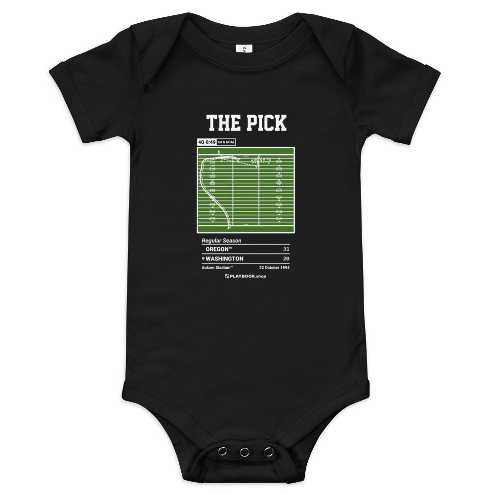 Greatest Oregon Football Plays Baby Bodysuit: The Pick (1994)