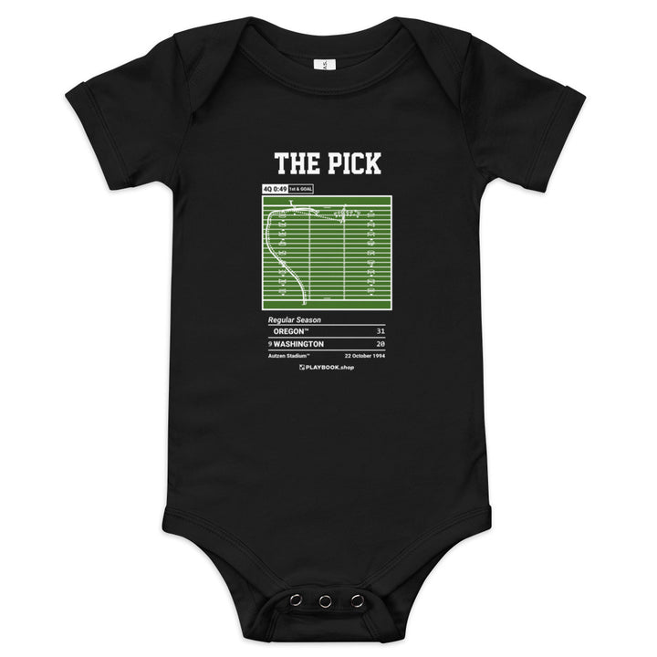 Greatest Oregon Football Plays Baby Bodysuit: The Pick (1994)
