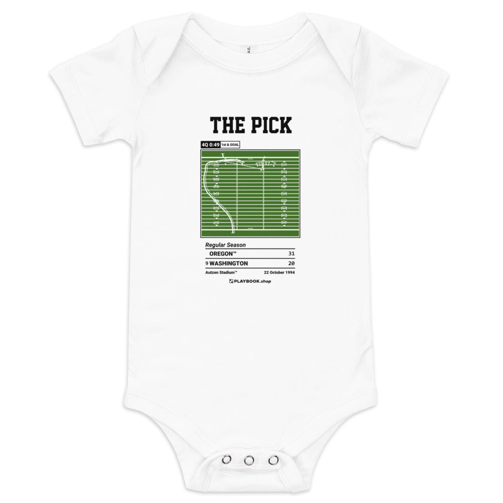 Greatest Oregon Football Plays Baby Bodysuit: The Pick (1994)