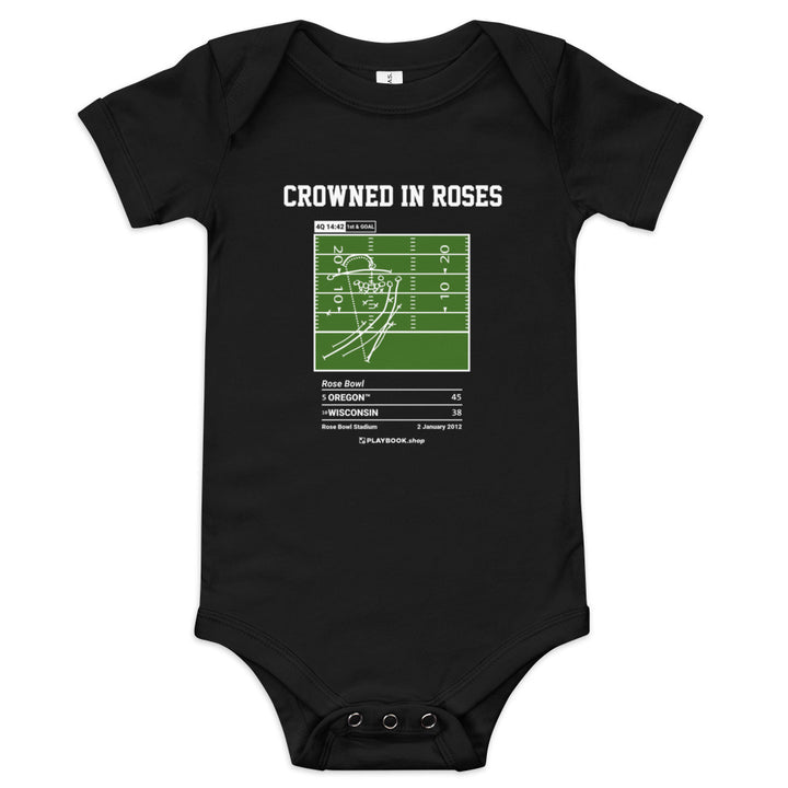 Greatest Oregon Football Plays Baby Bodysuit: Crowned in roses (2012)