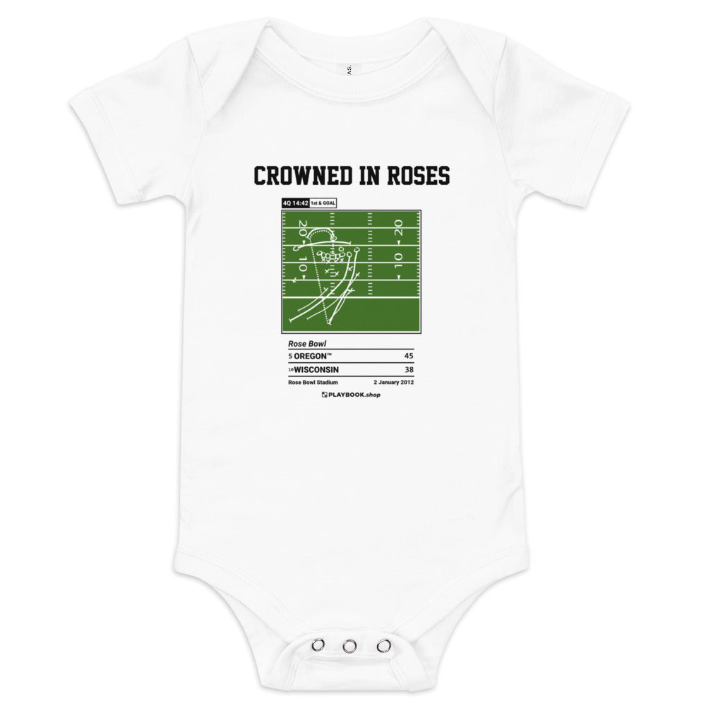Greatest Oregon Football Plays Baby Bodysuit: Crowned in roses (2012)