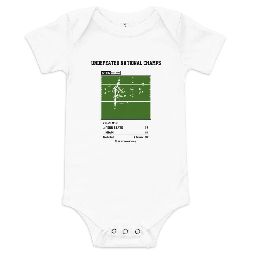 Greatest Penn State Football Plays Baby Bodysuit: Undefeated National Champs (1987)
