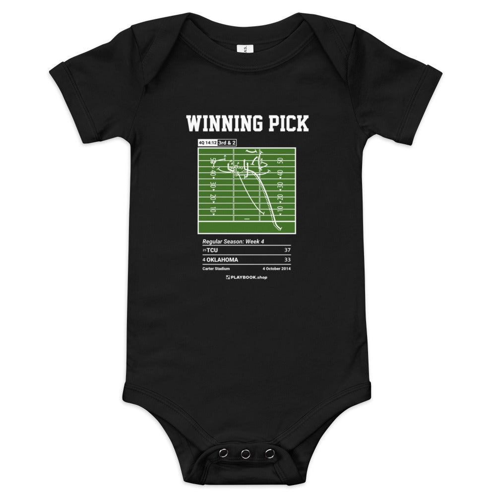 Greatest TCU Football Plays Baby Bodysuit: Winning Pick (2014)