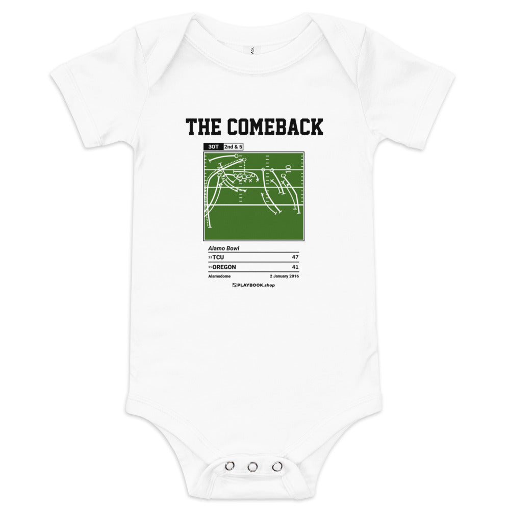 Greatest TCU Football Plays Baby Bodysuit: The Comeback (2016)