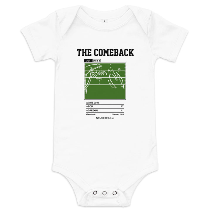 Greatest TCU Football Plays Baby Bodysuit: The Comeback (2016)