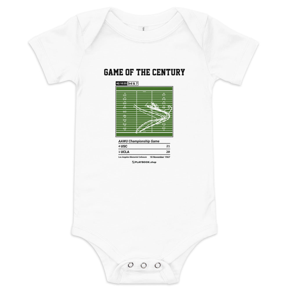 Greatest USC Football Plays Baby Bodysuit: Game of the Century (1967)