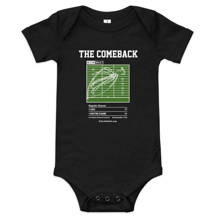 Greatest USC Football Plays Baby Bodysuit: The Comeback (1974)