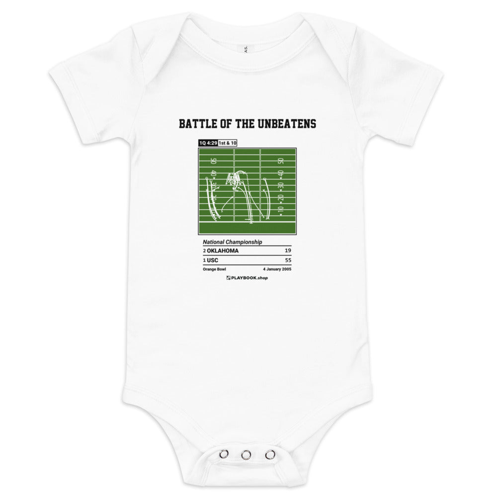 Greatest USC Football Plays Baby Bodysuit: Battle of the Unbeatens (2005)