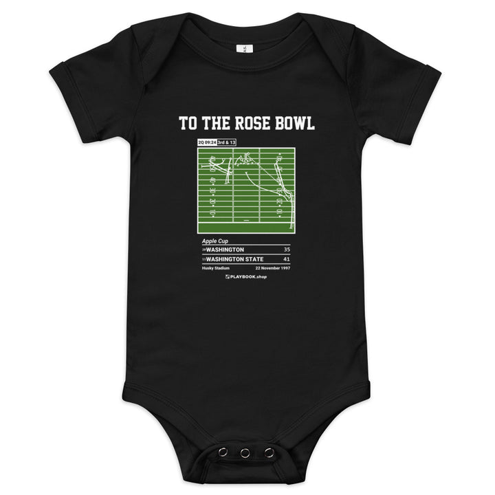 Greatest Washington State Football Plays Baby Bodysuit: To the Rose Bowl (1997)