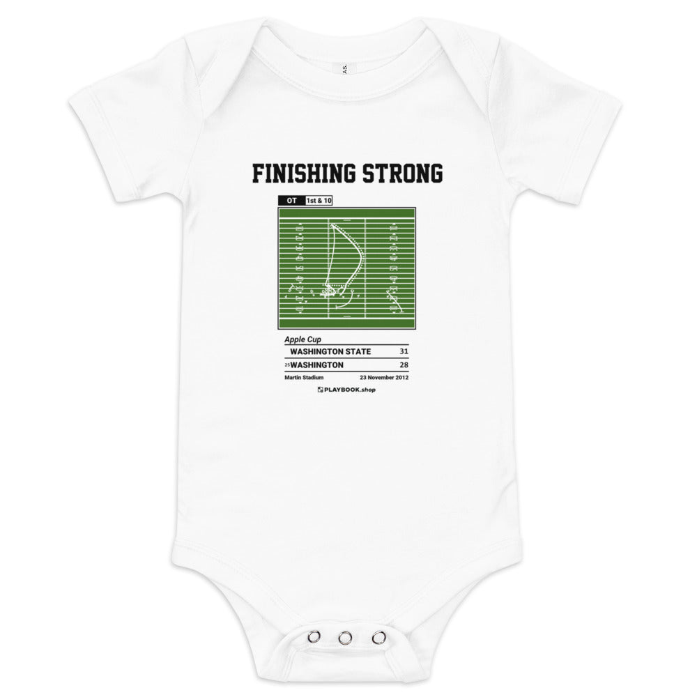 Greatest Washington State Football Plays Baby Bodysuit: Finishing Strong (2012)