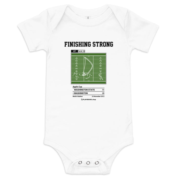 Greatest Washington State Football Plays Baby Bodysuit: Finishing Strong (2012)