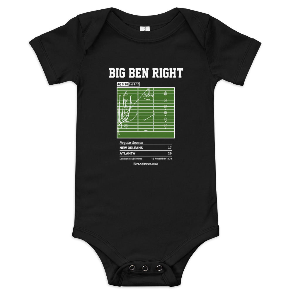 Greatest Atlanta Falcons Plays Baby Bodysuit: Big Ben Right (1978)