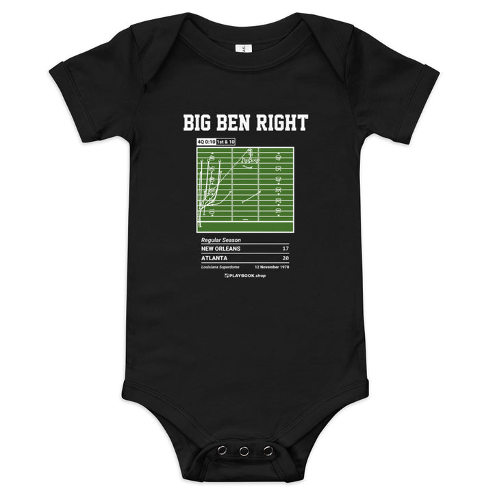 Greatest Atlanta Falcons Plays Baby Bodysuit: Big Ben Right (1978)