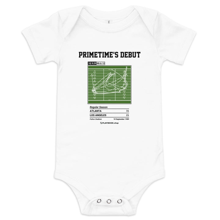 Greatest Atlanta Falcons Plays Baby Bodysuit: Primetime's Debut (1989)