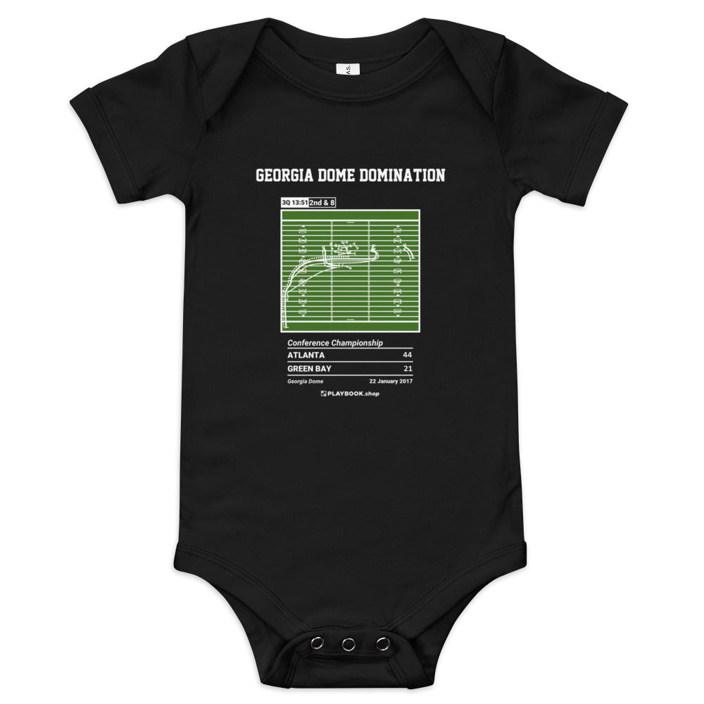 Greatest Atlanta Falcons Plays Baby Bodysuit: Georgia Dome Domination (2017)