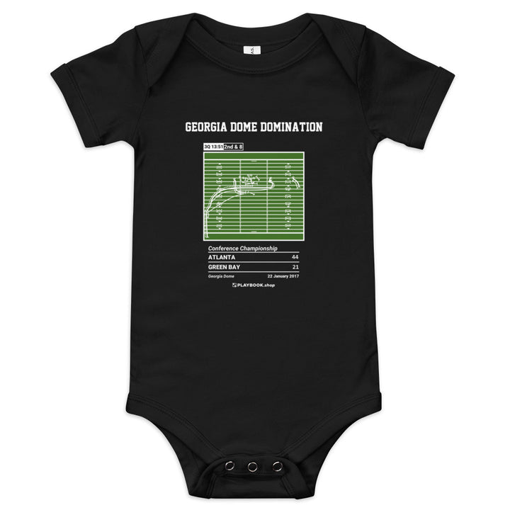Greatest Atlanta Falcons Plays Baby Bodysuit: Georgia Dome Domination (2017)