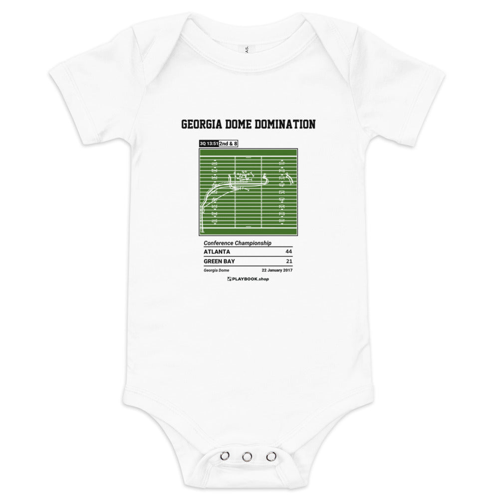 Greatest Atlanta Falcons Plays Baby Bodysuit: Georgia Dome Domination (2017)