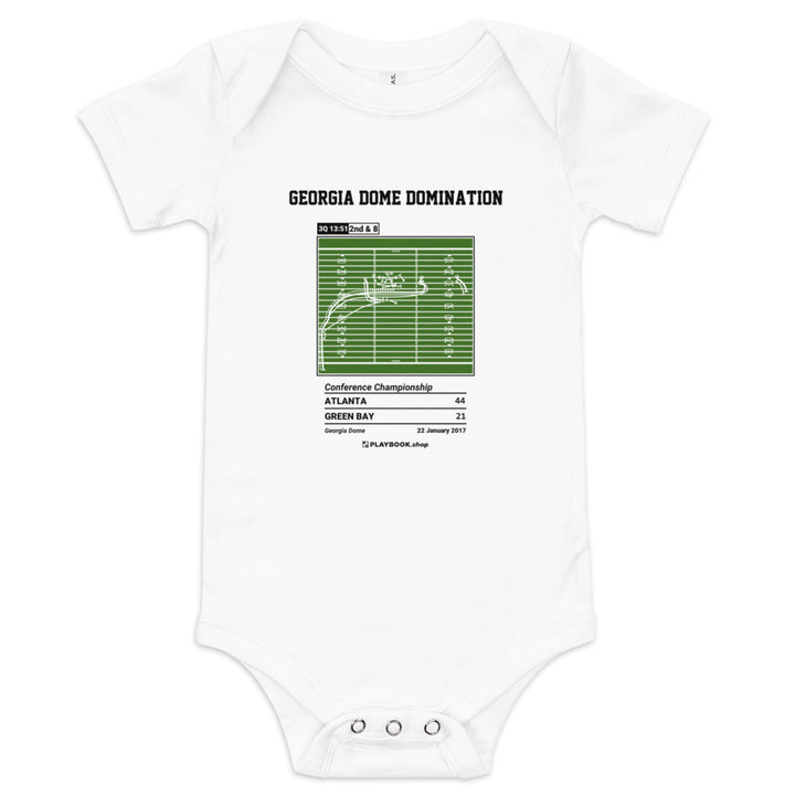 Greatest Atlanta Falcons Plays Baby Bodysuit: Georgia Dome Domination (2017)
