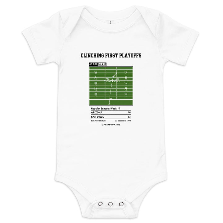 Greatest Arizona Cardinals Plays Baby Bodysuit: Clinching first playoffs (1998)