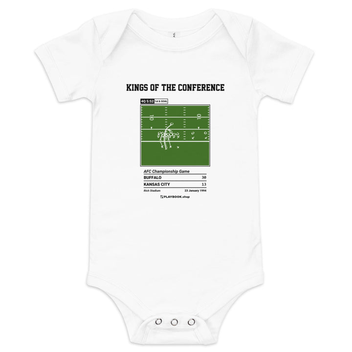 Greatest Buffalo Bills Plays Baby Bodysuit: Kings of the Conference (1994)