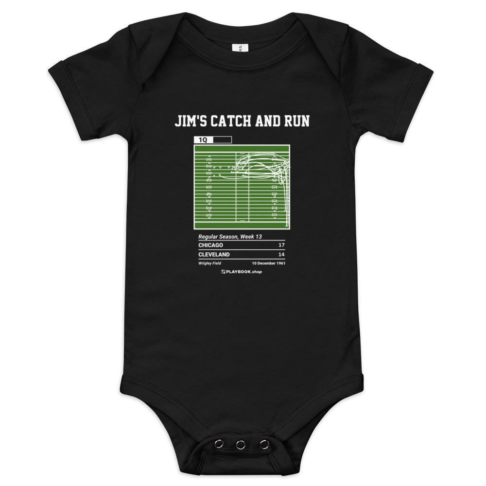 Greatest Cleveland Browns Plays Baby Bodysuit: Jim's catch and run (1961)