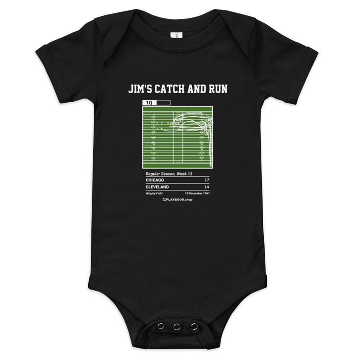 Greatest Cleveland Browns Plays Baby Bodysuit: Jim's catch and run (1961)