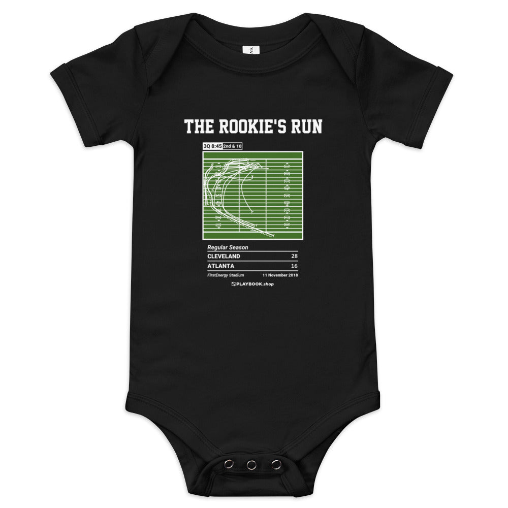 Greatest Cleveland Browns Plays Baby Bodysuit: The Rookie's Run (2018)