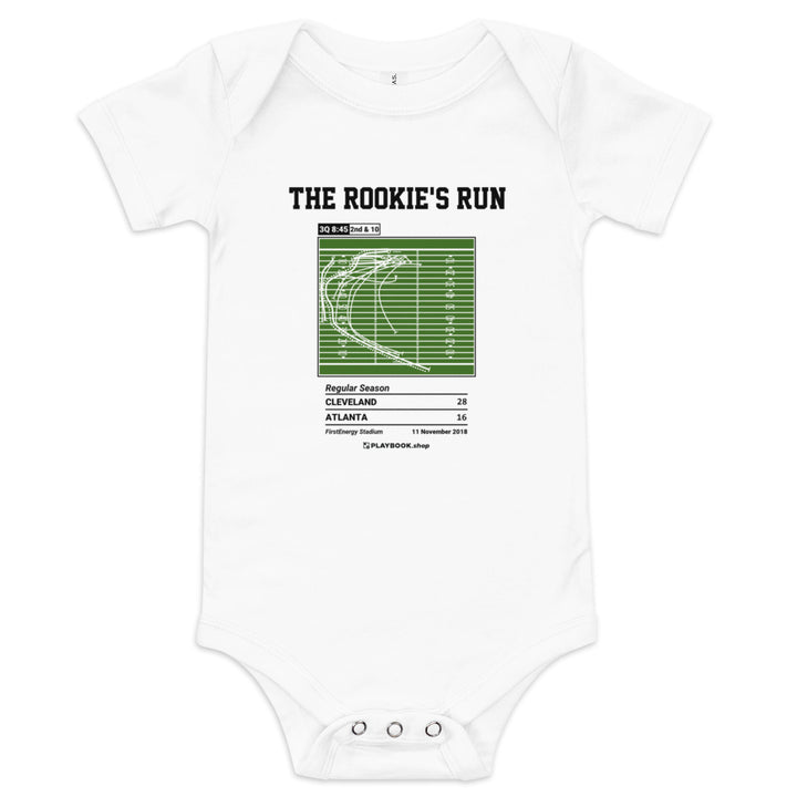 Greatest Cleveland Browns Plays Baby Bodysuit: The Rookie's Run (2018)