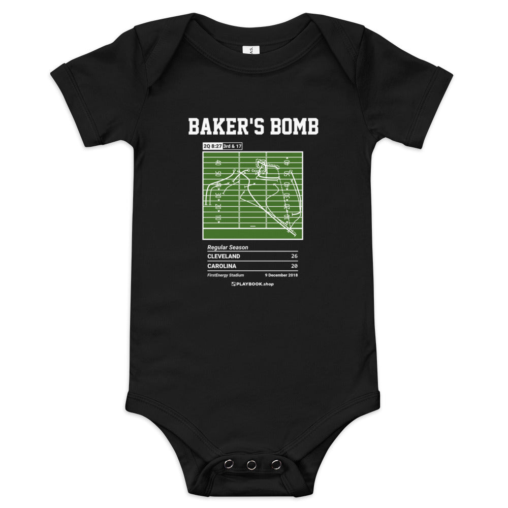 Greatest Cleveland Browns Plays Baby Bodysuit: Baker's Bomb (2018)