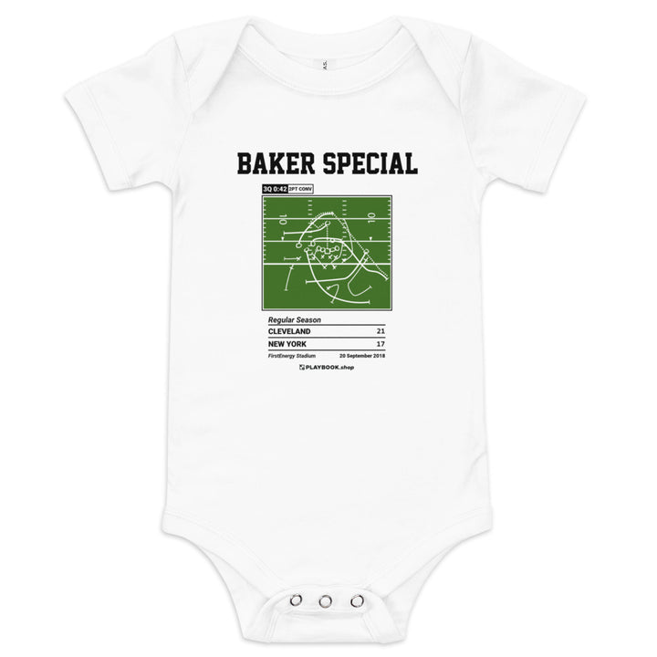 Greatest Cleveland Browns Plays Baby Bodysuit: Baker Special (2018)